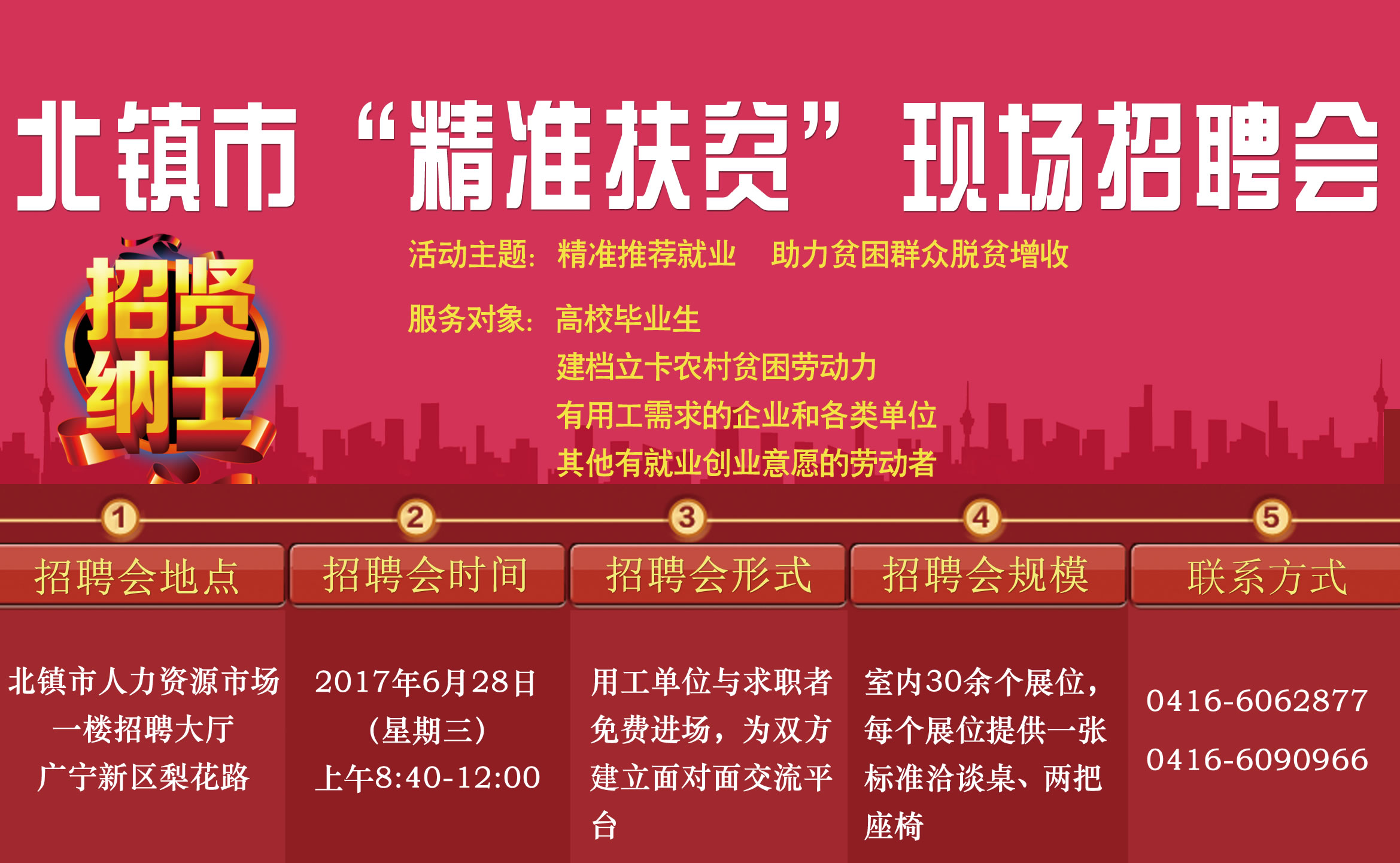 北镇市2017年“精准扶贫”专场招聘会